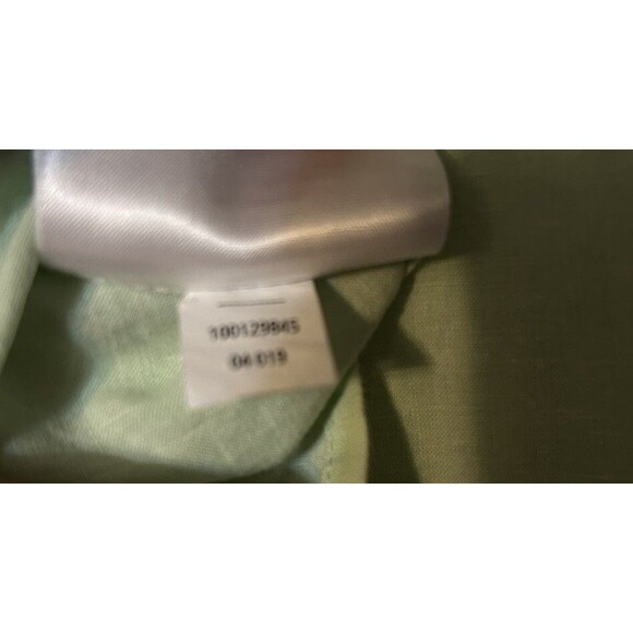 Brooks Brothers Women's Linen Blend Tunic Top Light Green 3/4 Sleeve Size XL - Picture 9 of 10